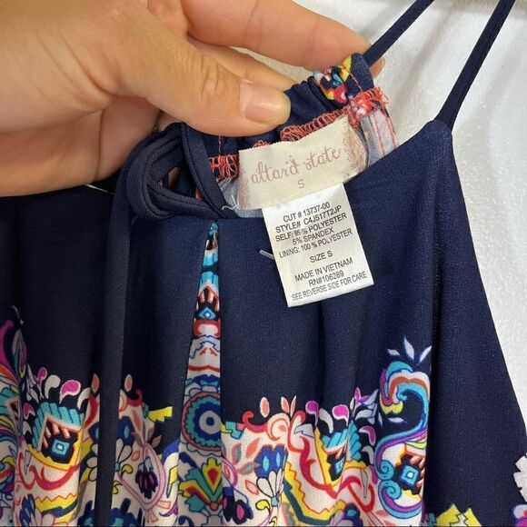 Altar’d State Summer Halter Neck Maxi Dress Size small - Picture 5 of 8